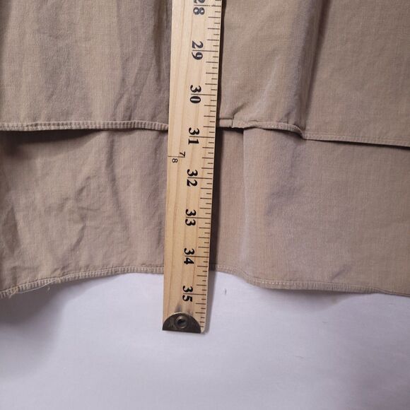 Coach Dress Shirt Mens Large Tan 80s Two Ply Cotton - Picture 7 of 12